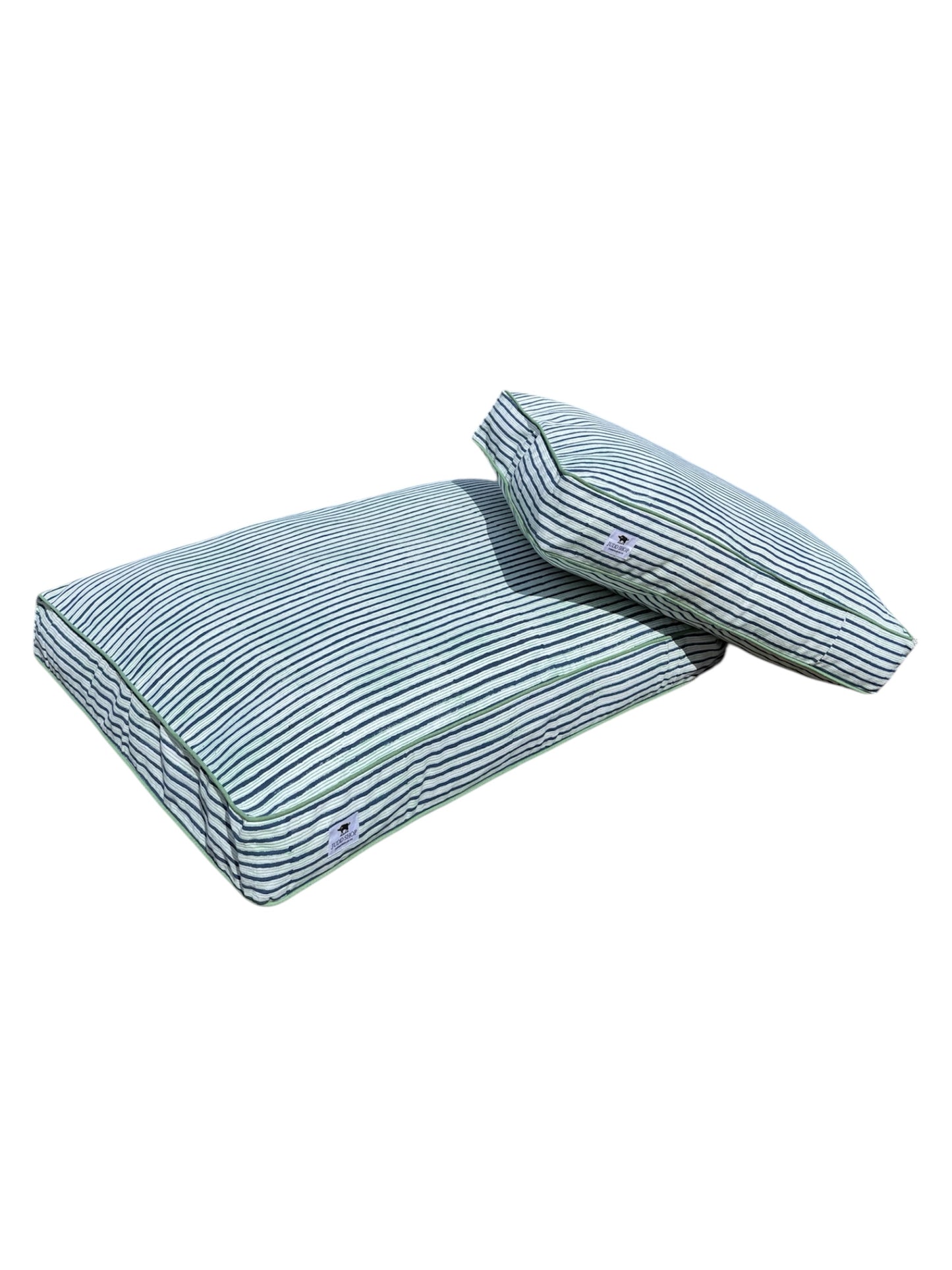 'Ellie' Block Printed Dog Bed