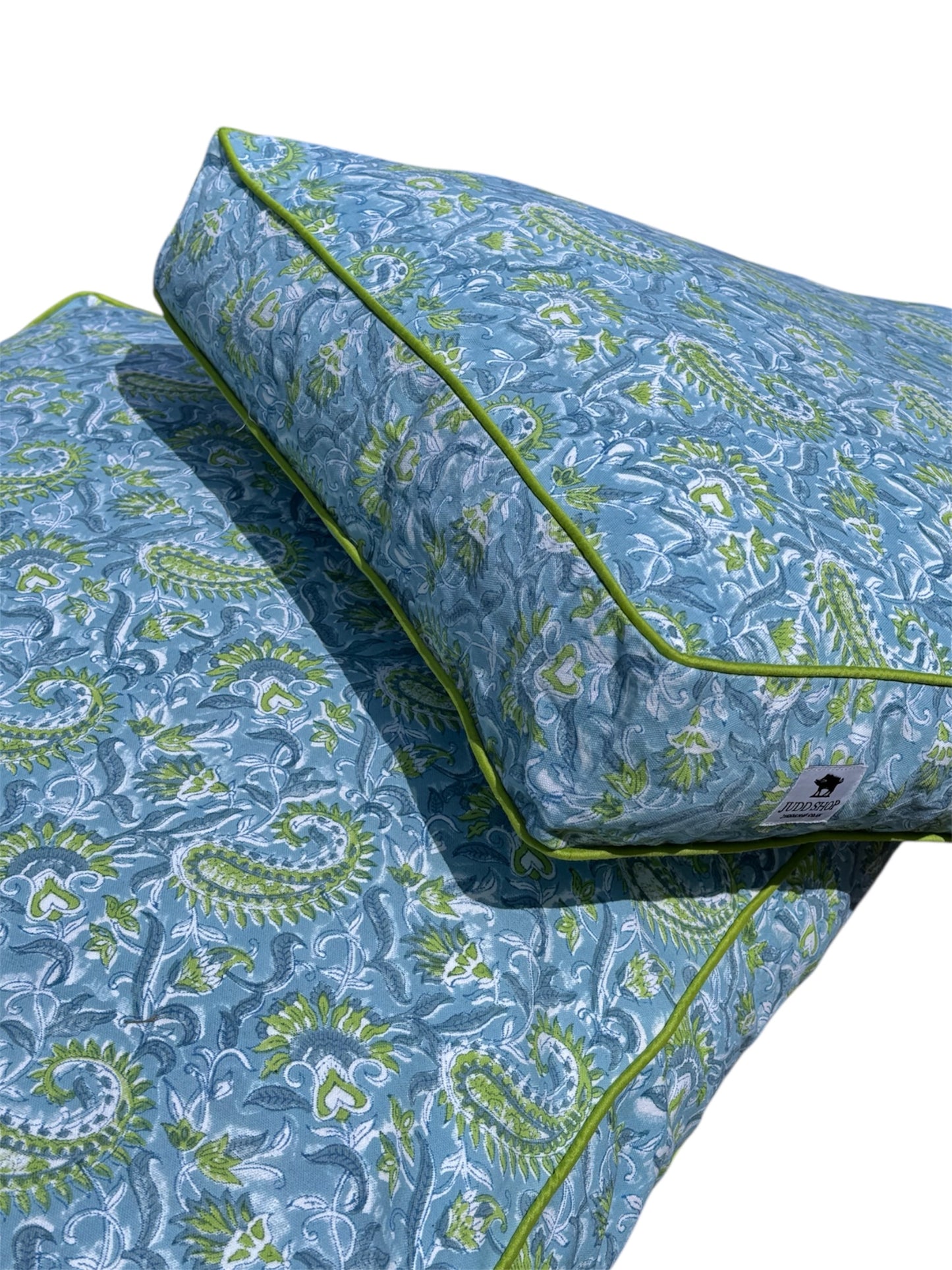 'Charlie' Block Printed Dog Bed