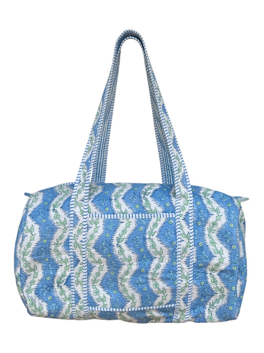 'Arles' Block Print Overnight Bag