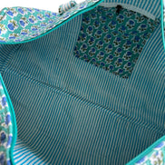 'Green Forest' Block Print Overnight Bag