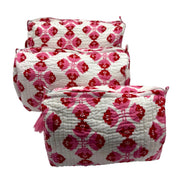'Sienna' Block Printed Sponge Bag/Washbag