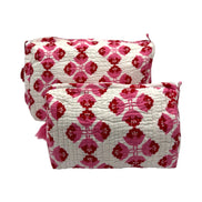 'Sienna' Block Printed Sponge Bag/Washbag