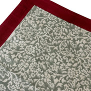 Red and Taupe Foliage Placemats - Set of 6