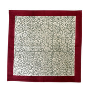 Red and Taupe Foliage Placemats - Set of 6