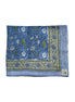 'Blue Provence Floral' Block Printed Cotton Towel