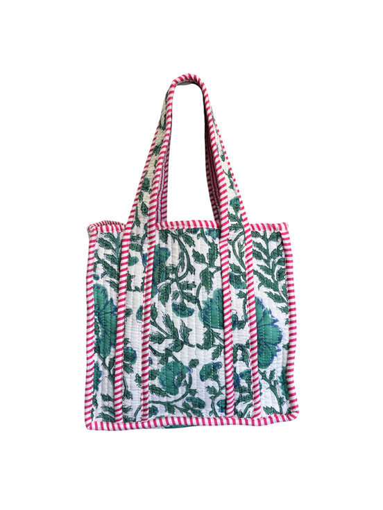 Green Fauna Mini Tote Bag