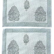 Blue Shrub Quilted Cushion/Pillowcases