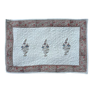 Provençal Blue & Red Shrub Quilted Cushion/Pillowcases