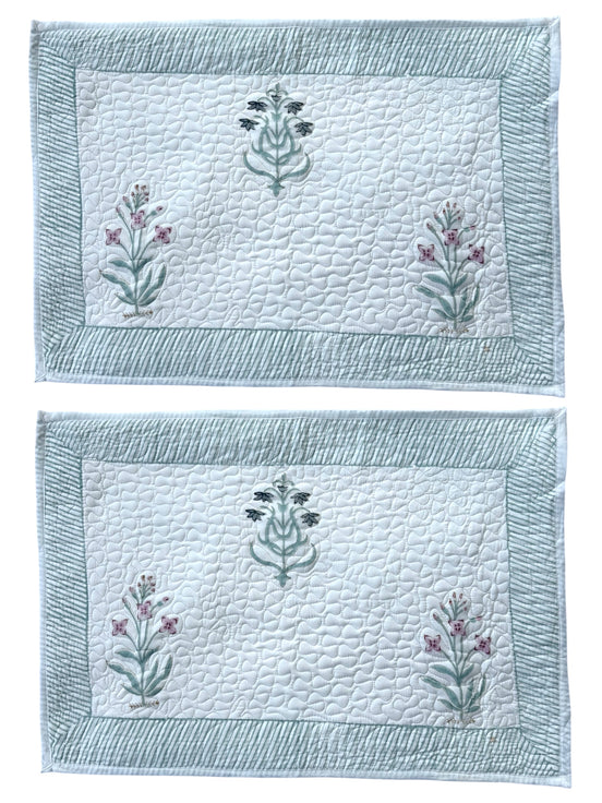 Delicate Shrub Quilted Cushion/Pillowcases