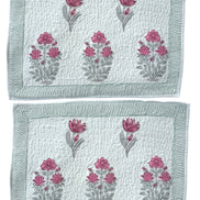 Bright Pink Shrub Quilted Cushion/Pillowcases