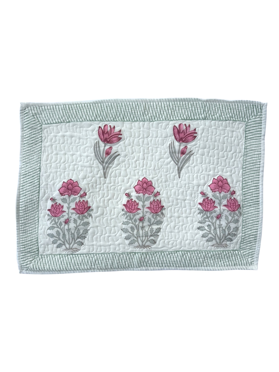 Bright Pink Shrub Quilted Cushion/Pillowcases