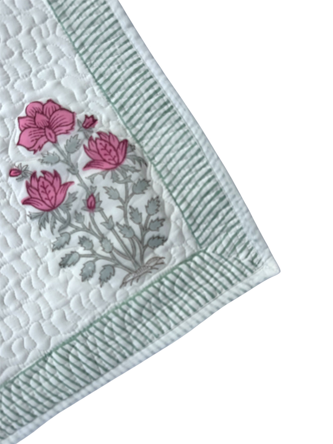 Bright Pink Shrub Quilted Cushion/Pillowcases