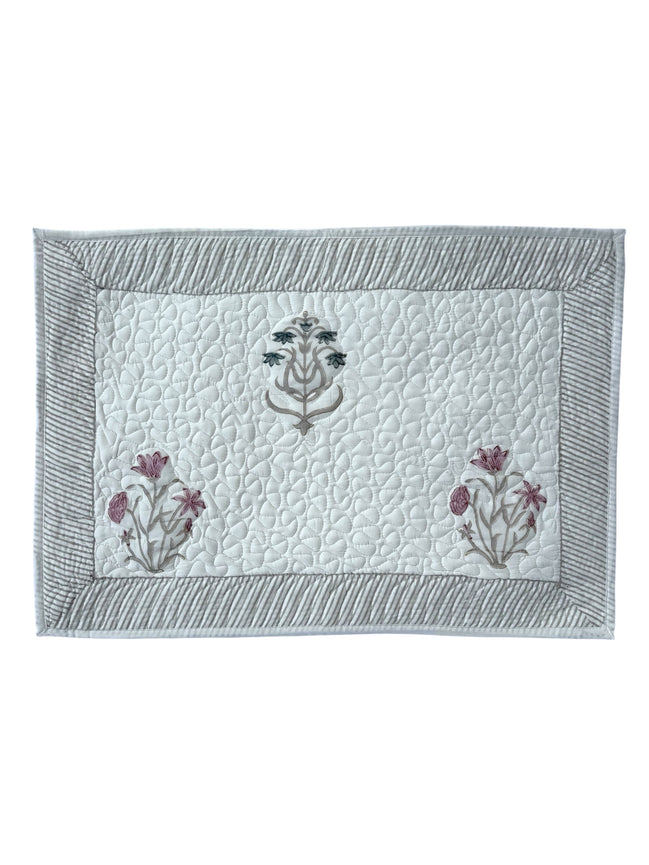 Pink & Blue Shield Quilted Cushion/Pillowcases