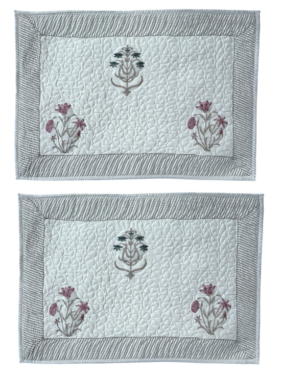 Pink & Blue Shield Quilted Cushion/Pillowcases