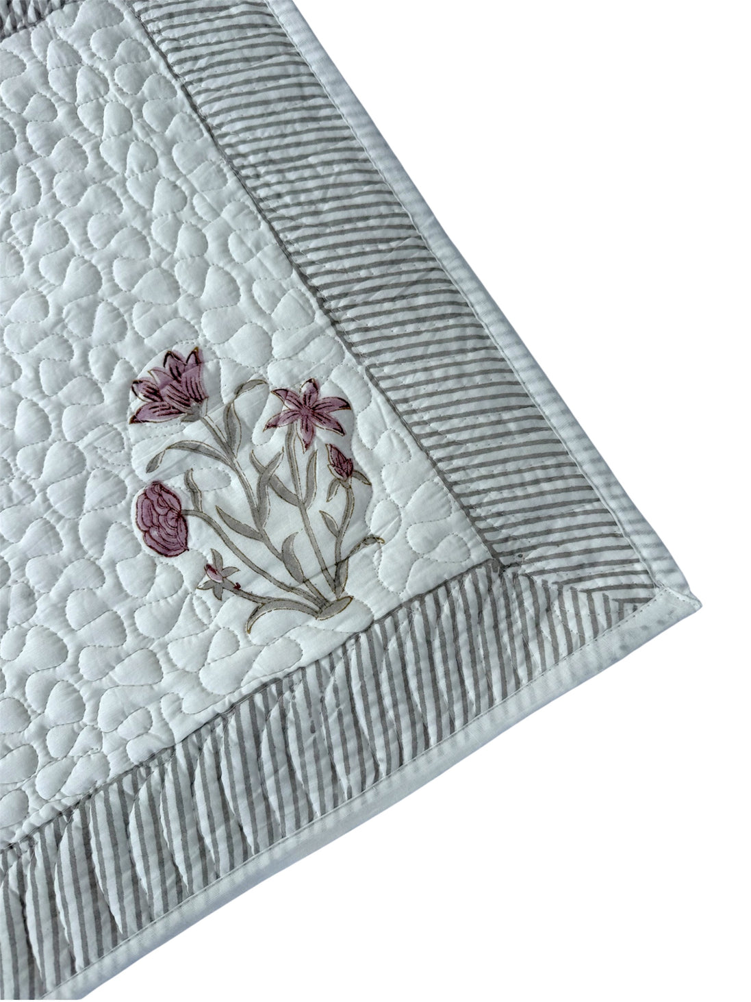 Pink & Blue Shield Quilted Cushion/Pillowcases
