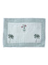 Palmtree & Pink Shrub Quilted Cushion/Pillowcases