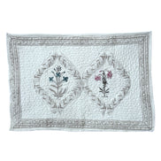 Pink & Blue Flower Quilted Cushion/Pillowcases