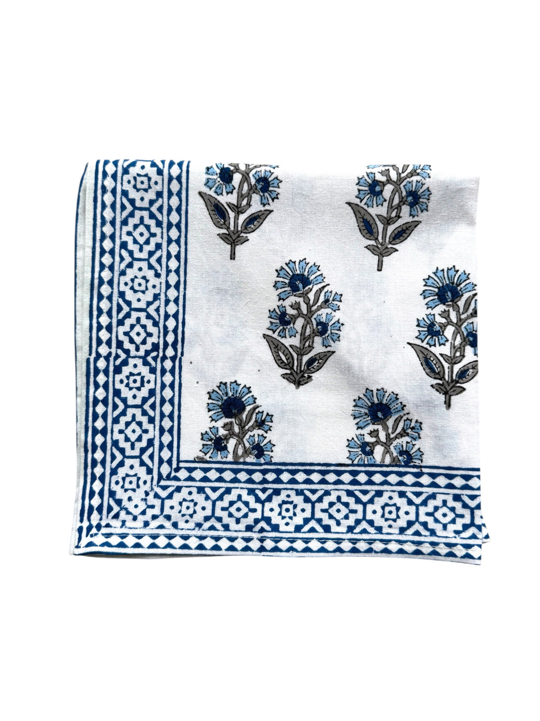 Blue Shrub Tablecloth