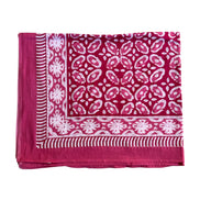 'Pink Patterned' Hand Block Printed Sarong