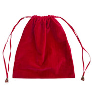 Pink Velvet Drawstring Bag