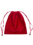 Pink Velvet Drawstring Bag