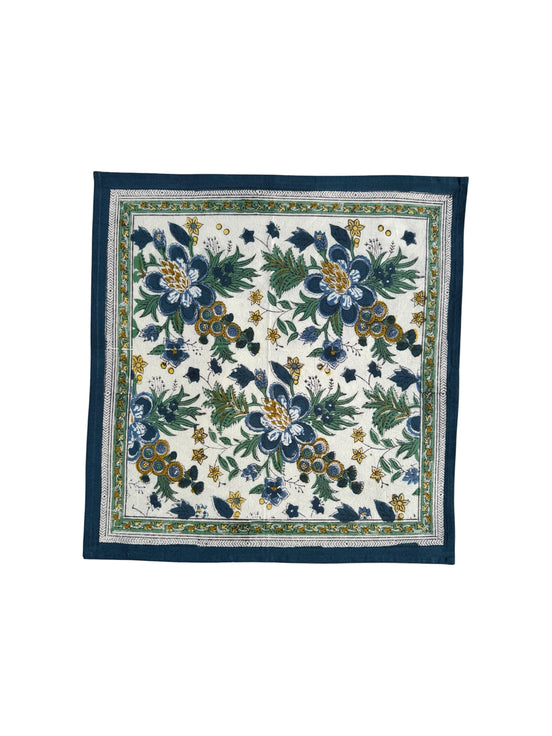 Provencal Foliage Block Print Napkins (Set of 6)