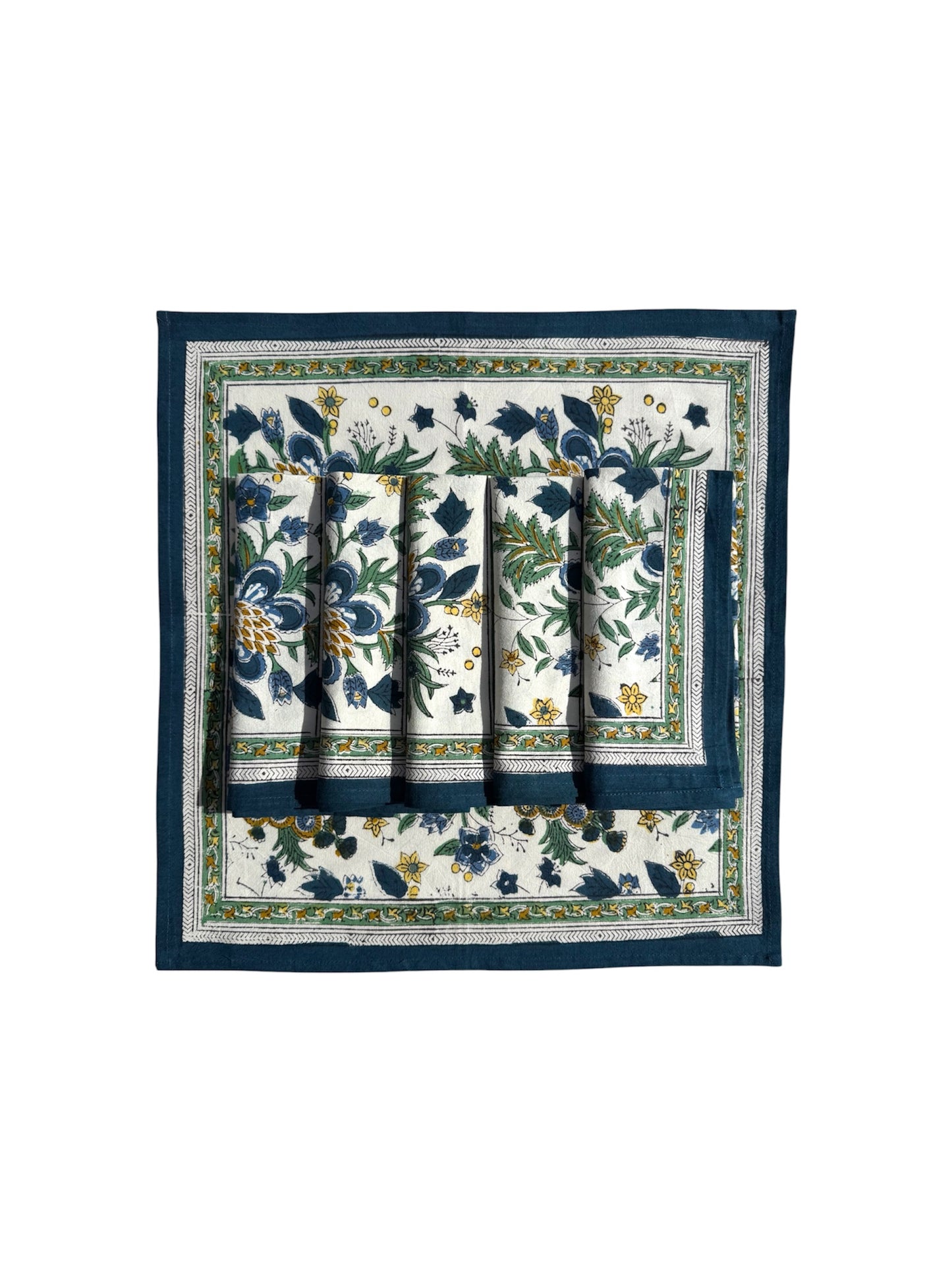 Provencal Foliage Block Print Napkins (Set of 6)