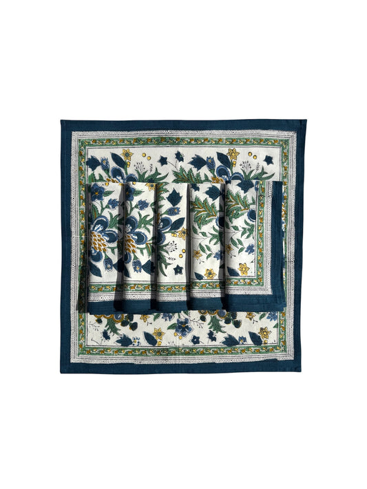 Provencal Foliage Block Print Napkins (Set of 6)