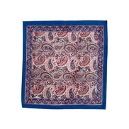 Red & Blue Paisley Block Print Napkins (Set of 4)