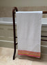 Rhubarb Geometric Cotton Waffle Towel