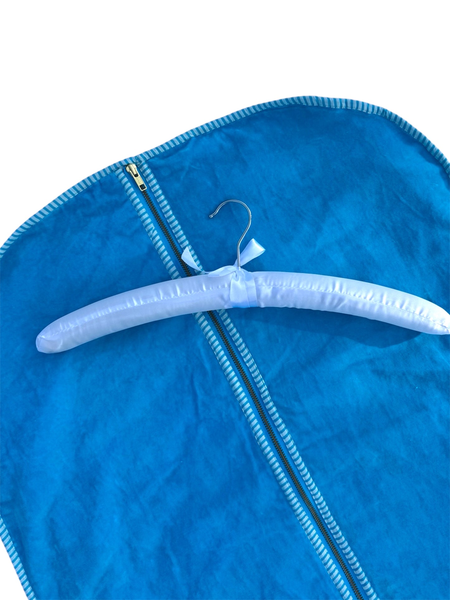 Turquoise Velvet Clothes Cover/Garment Bag