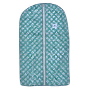 block print dress garment bag