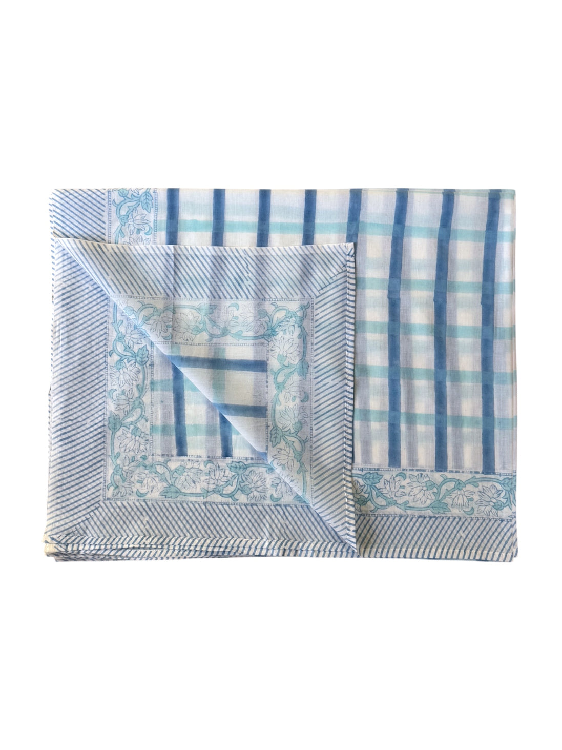 'Blue Cross' Hand Block Printed Sarong