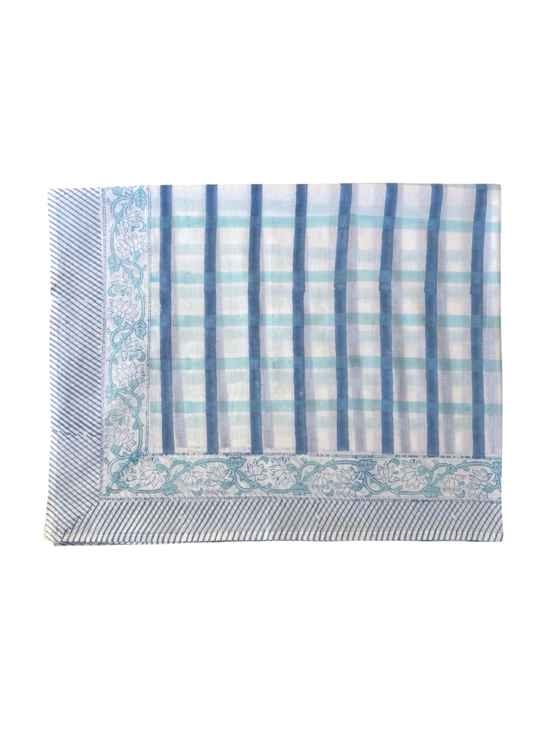 'Blue Cross' Hand Block Printed Sarong