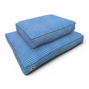 'Blue Stripe' Hand Block Printed Washable Dog Bed