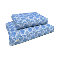 'Blue Shrub' Hand Block Printed Washable Dog Bed