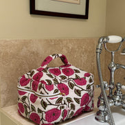 Pink Dahlia Vanity Bag