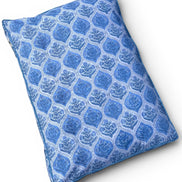 'Blue Shrub' Hand Block Printed Washable Dog Bed