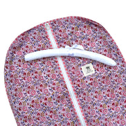 block print dress garment bag