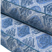 'Blue Shrub' Hand Block Printed Washable Dog Bed