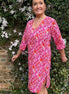 Pomegranate Tree Pink and Orange Dress